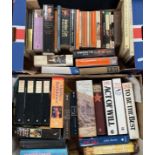 Contents to two boxes - assorted historical books - hard and paper backs including The Book of the