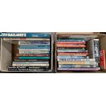 Contents to two boxes, twenty-seven books mainly on trains and railways,