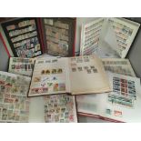 Contents to eight stamp books,