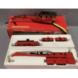 A Hornby OO gauge scale model operating 75 ton breakdown crane set R739-9302 (boxed but box