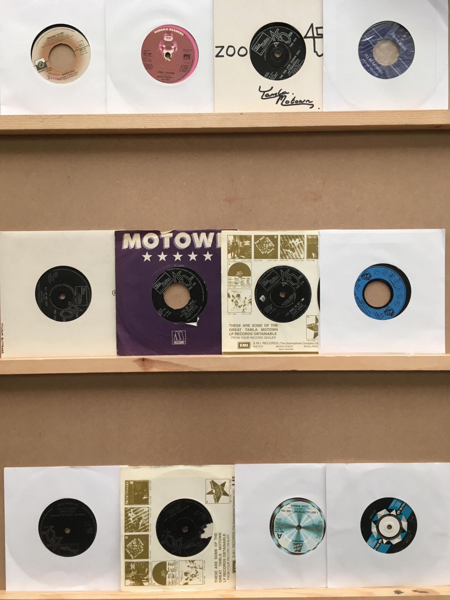 Twelve 45rpm singles, Len Barrie, Stevie Wonder, Jimmy Ruffin, Mari Wilson and the Wilsations, - Image 2 of 2