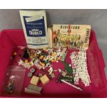 Contents to tray, Airfix HO and OO scale model figures Civilians box,