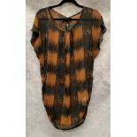 A Vero Moda ladies short dress, black and brown, size S,