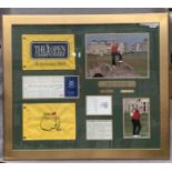 Jack Nicklaus Interest: A Champions of Sport Memorabilia limited edition montage no JN/05, 15/25,