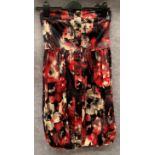 A Vero Moda ladies mini tube dress, red flowered, size M,