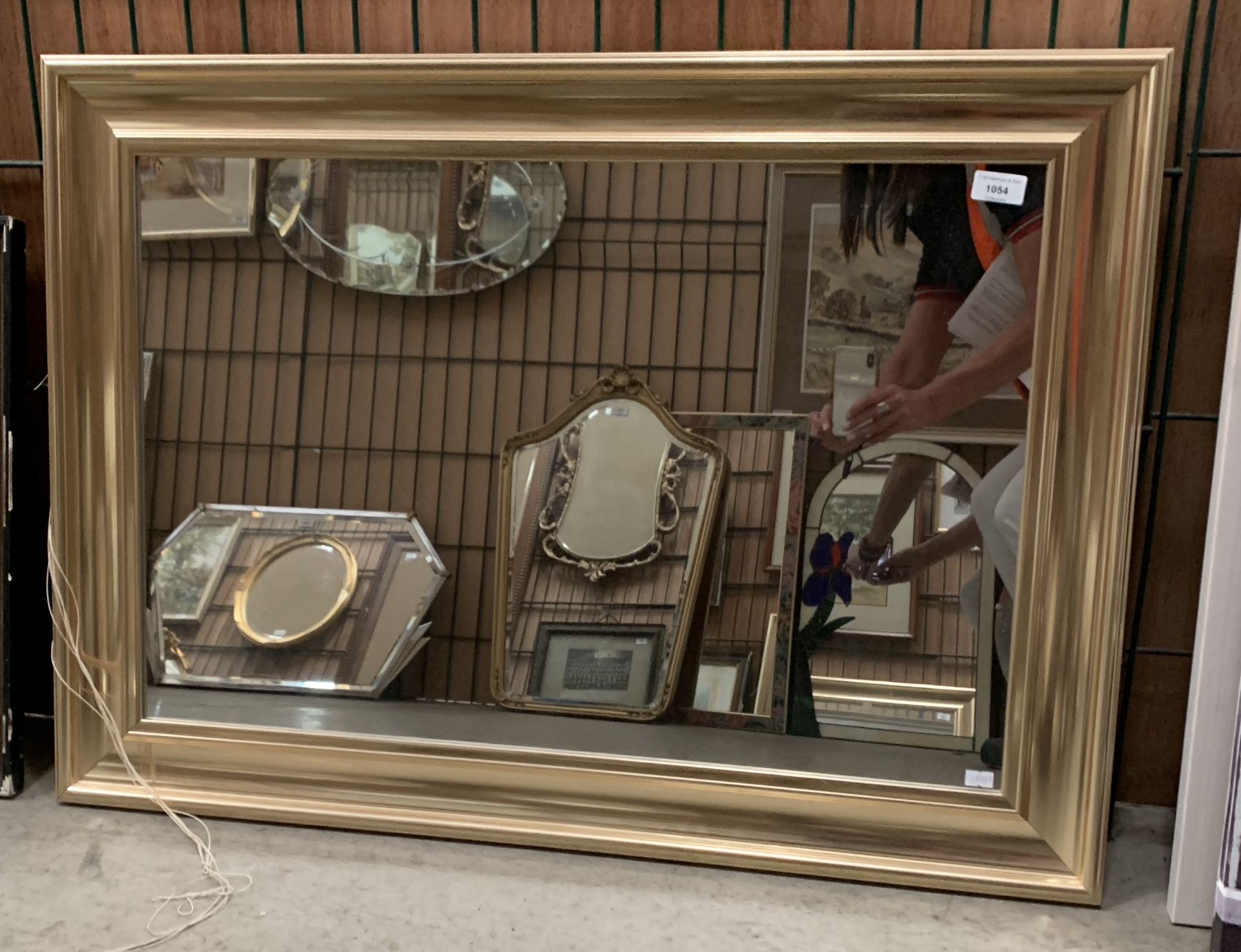 Gilt framed wall mirror,