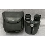 A pair of Chinon 10-45x27BB zoom contact binoculars in case