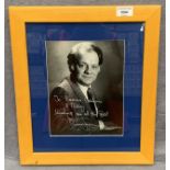 A framed photograph of David Jason with a signed dedication from the great man himself,