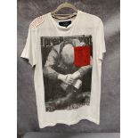 An Egan men's T-shirt, white, size L, RRP £32.