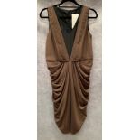 A Vero Moda ladies dress, brown and black, size 10,