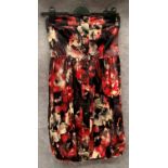 A Vero Moda ladies mini tube dress, red flowered, size S,