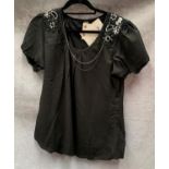 A Share Female ladies top, black, size 12,