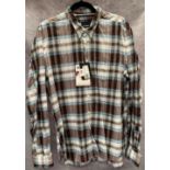 A B>More men's shirt, blue and brown,