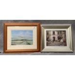 Tricia Fielden Knowles, small framed print, Lambing time in Calderdale, 18cm x 24cm,