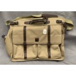 A Tripp gentleman's folding suitcase in beige