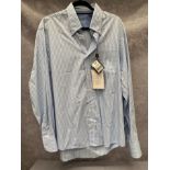 A Douglas men's shirt, blue stripe, size 16½/L,