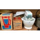 Kenwood Chef mixer and various attachments