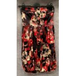 A Vero Moda ladies mini tube dress, red flowered, size S,