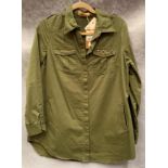 A J S Heritage ladies shirt, khaki, size 10,