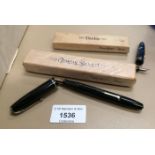 The Conway Stewart fountain pen in box and The Conway Stewart 'Dinkie' fountain pen in box