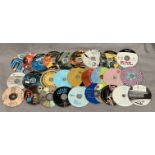 Twenty-seven assorted CDs, X-Box discs,