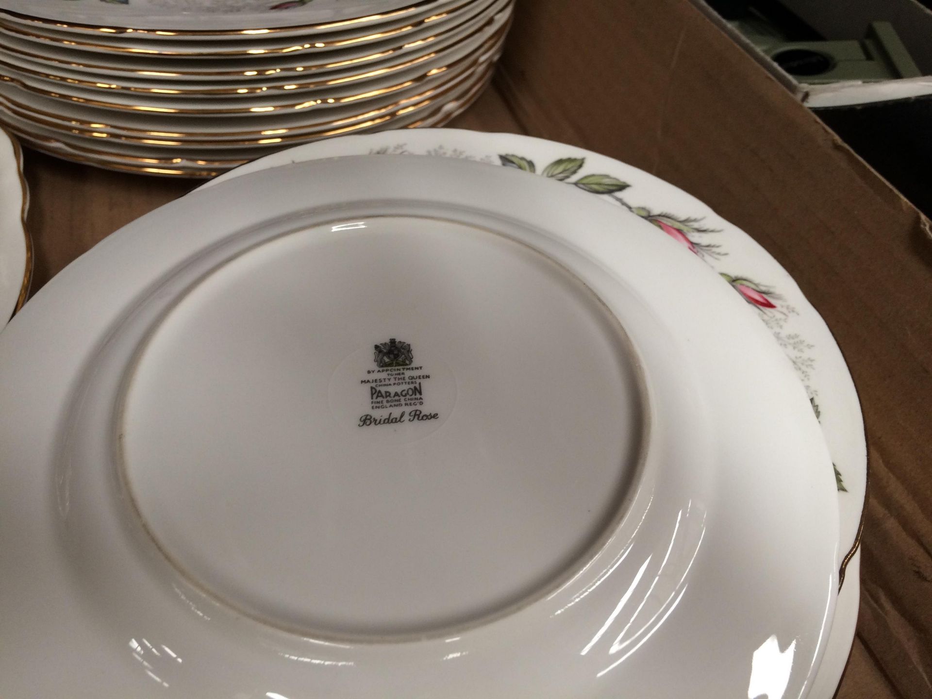 Approximately eighty pieces Paragon Bridal Rose dinner and tea service - Image 2 of 2