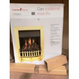 A Homeflame 0595631 gas fired traditional inset fire,
