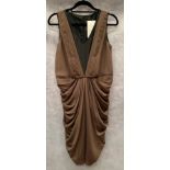 A Vero Moda ladies dress, brown and black, size 8,