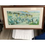 Yorkshire Cricket Interest: Peter Watson, a framed limited edition print,