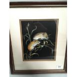 Liz Garnett-Orme (20th century), framed oil, Field Mice, 23cm x 18cm,