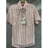 A Cruise men's shirt, pink stripe, size 2,