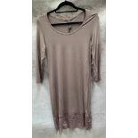 A Share Female ladies dress, chocolate, size M.