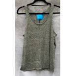 A Best Behaviour ladies sleeveless top, grey, size S,