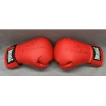 Boxing, Chris Eubank Interest: A pair of unmounted Lonsdale London boxing gloves,