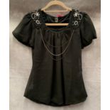 A Share Female ladies top, black, size 8,