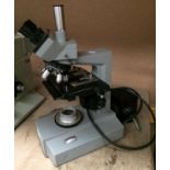 Microlux-11 microscope with attachments/lenses