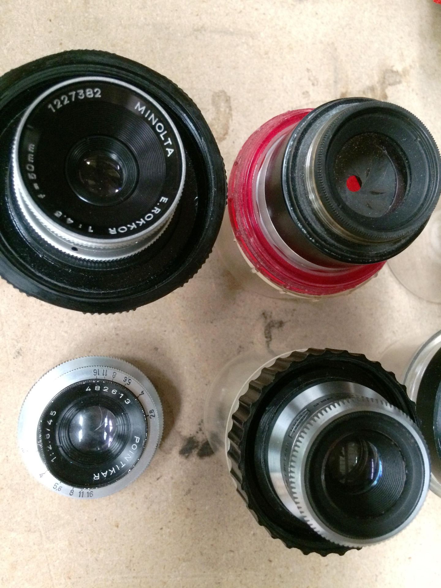 8 x assorted lenses - Durst Neonon 1:5.6 F-80mm, Nikon EL-Nikkor 80mm 1:56. - Image 2 of 4