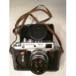 Zorki-4K camera S/N 74115085 with leather case