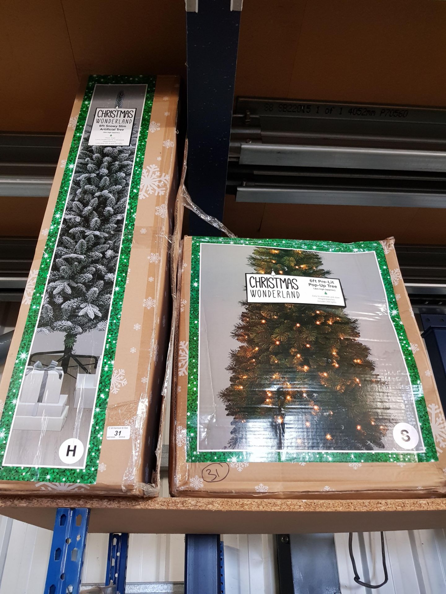 2 X MIXED CHRISTMAS TREES