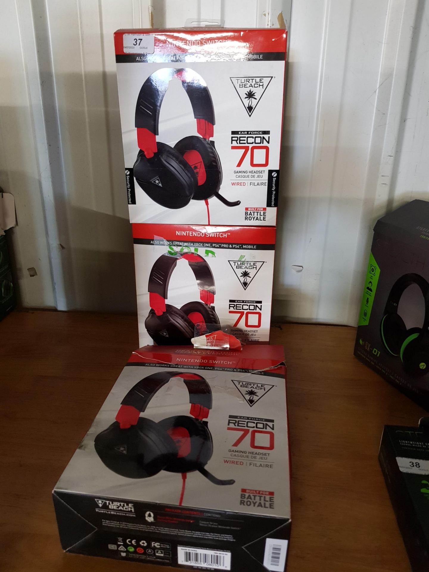 3 X NINTENDO SWITCH RECON 70 HEADSETS