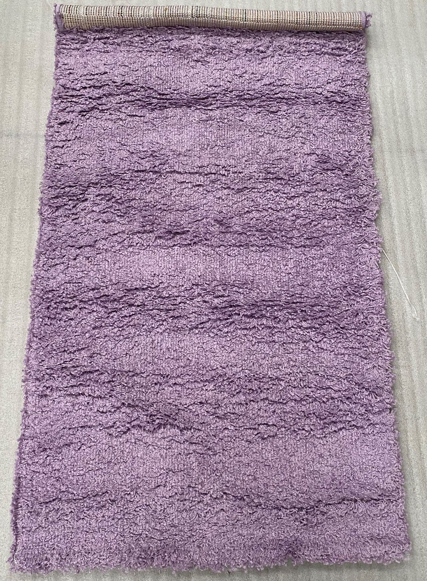 A Serdim Rugs Oxford Shaggy lilac 912 rug - 80cm x 150cm