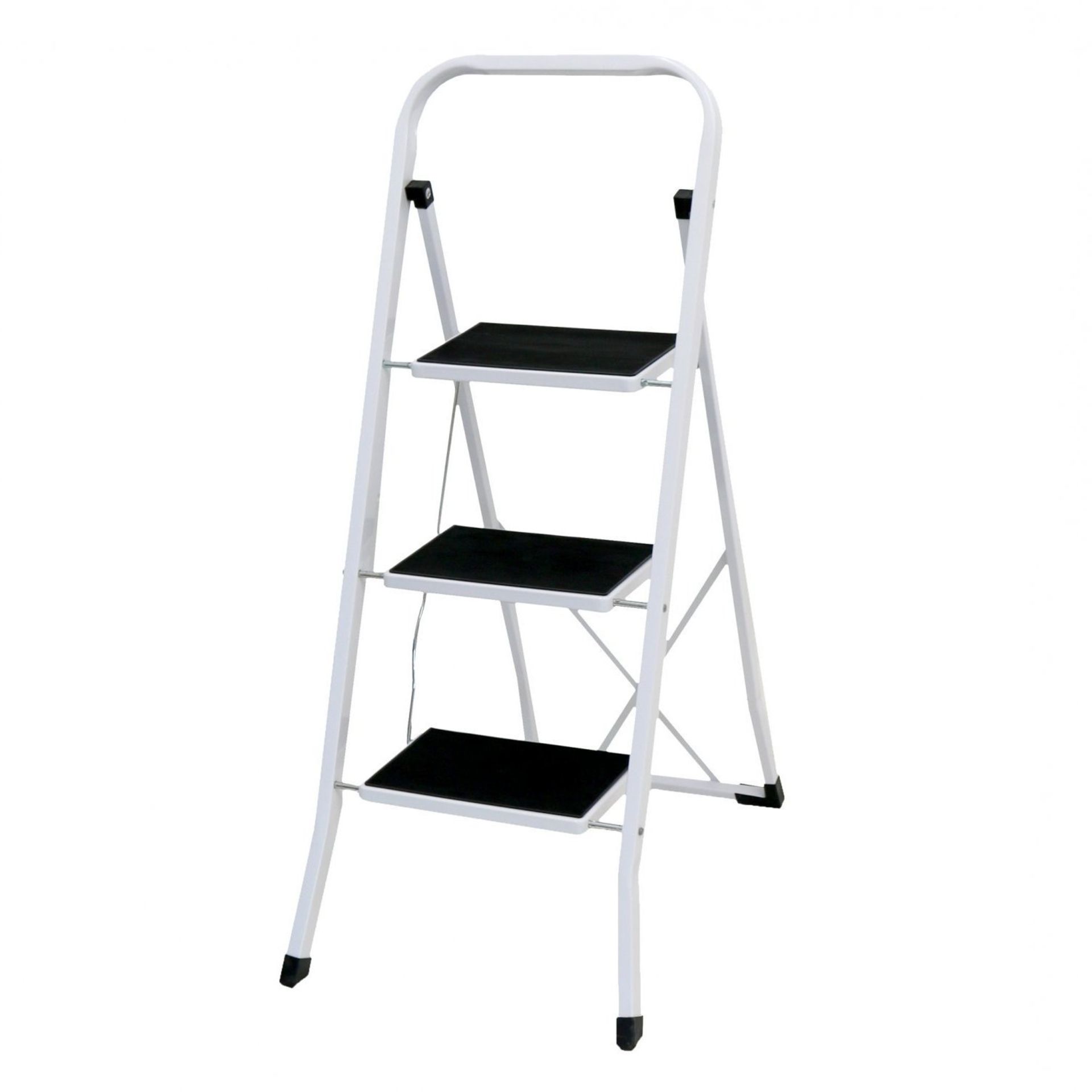 (E39)Foldable 3 Step Ladder Stepladder N