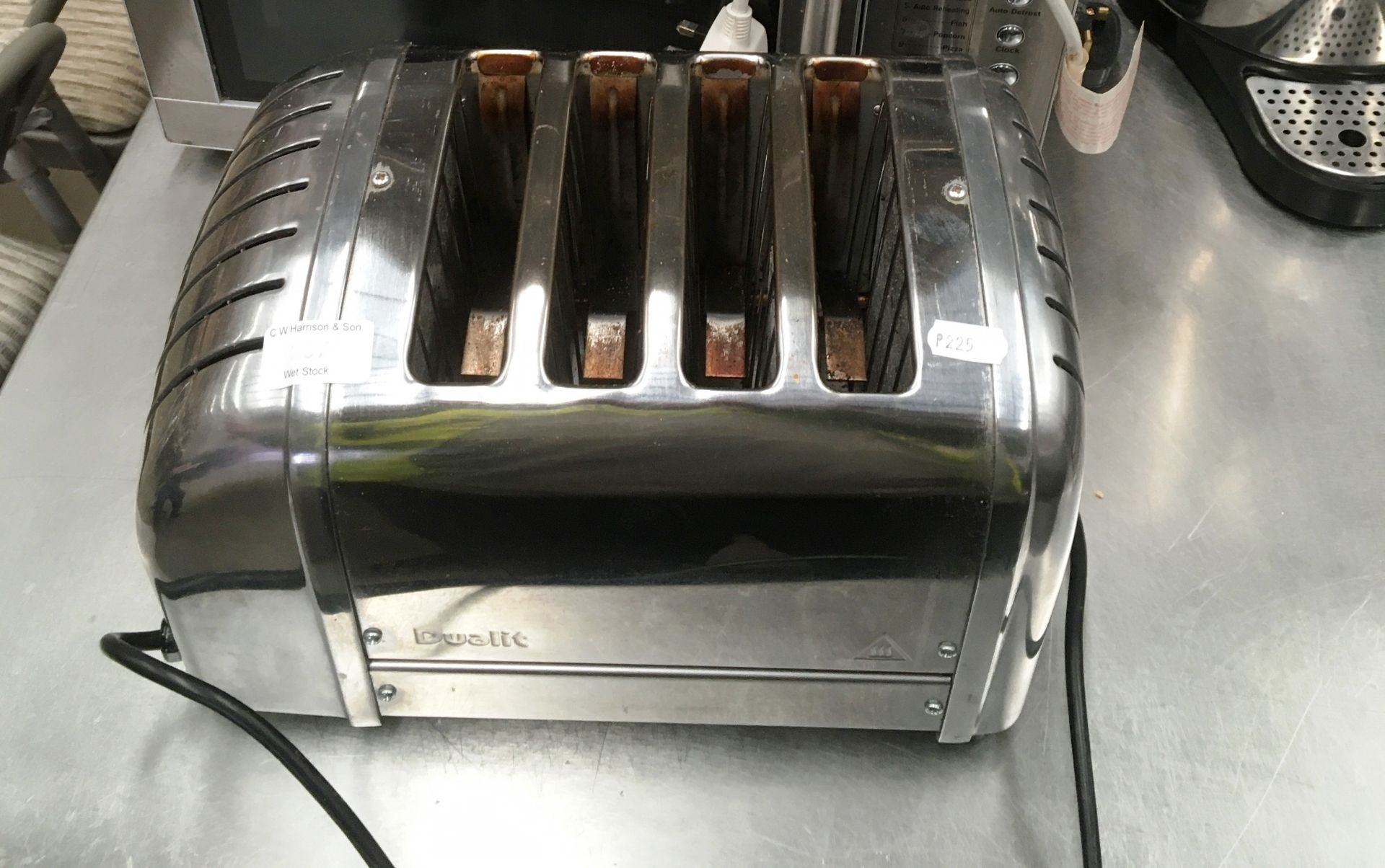 A Dualit four slice toaster - 240v