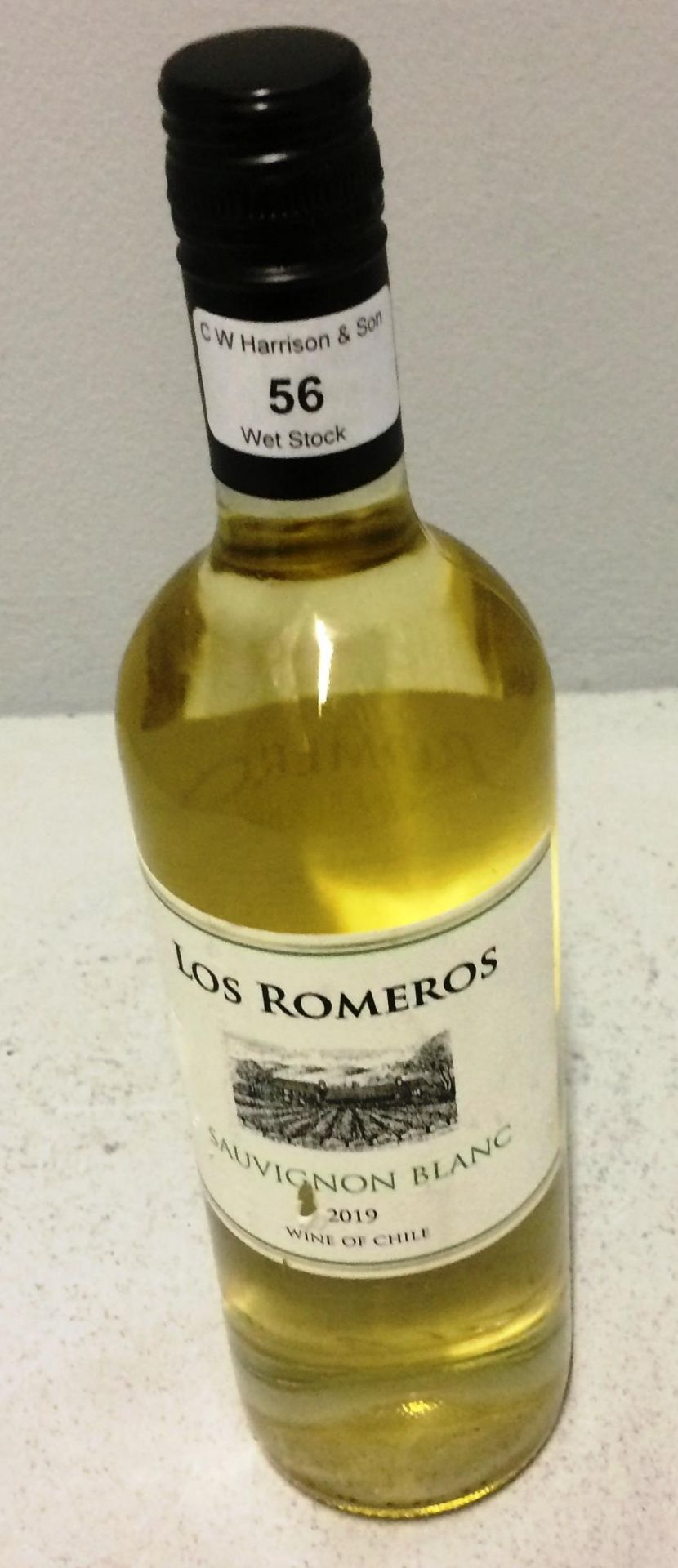 6 x 750ml bottles of Los Romeros Sauvignon Blanc 2019 white wine