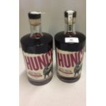 2 x 700ml bottles of Maiden Derry Distillery Co Hunch Raspberry and Basil 40% Irish Poitin Spirit