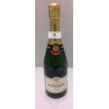 750ml bottle of Taittinger a' Reims champagne