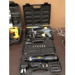 A Power Craft cordless driver in carry case and a Tooltec welder ni carry case (2)
