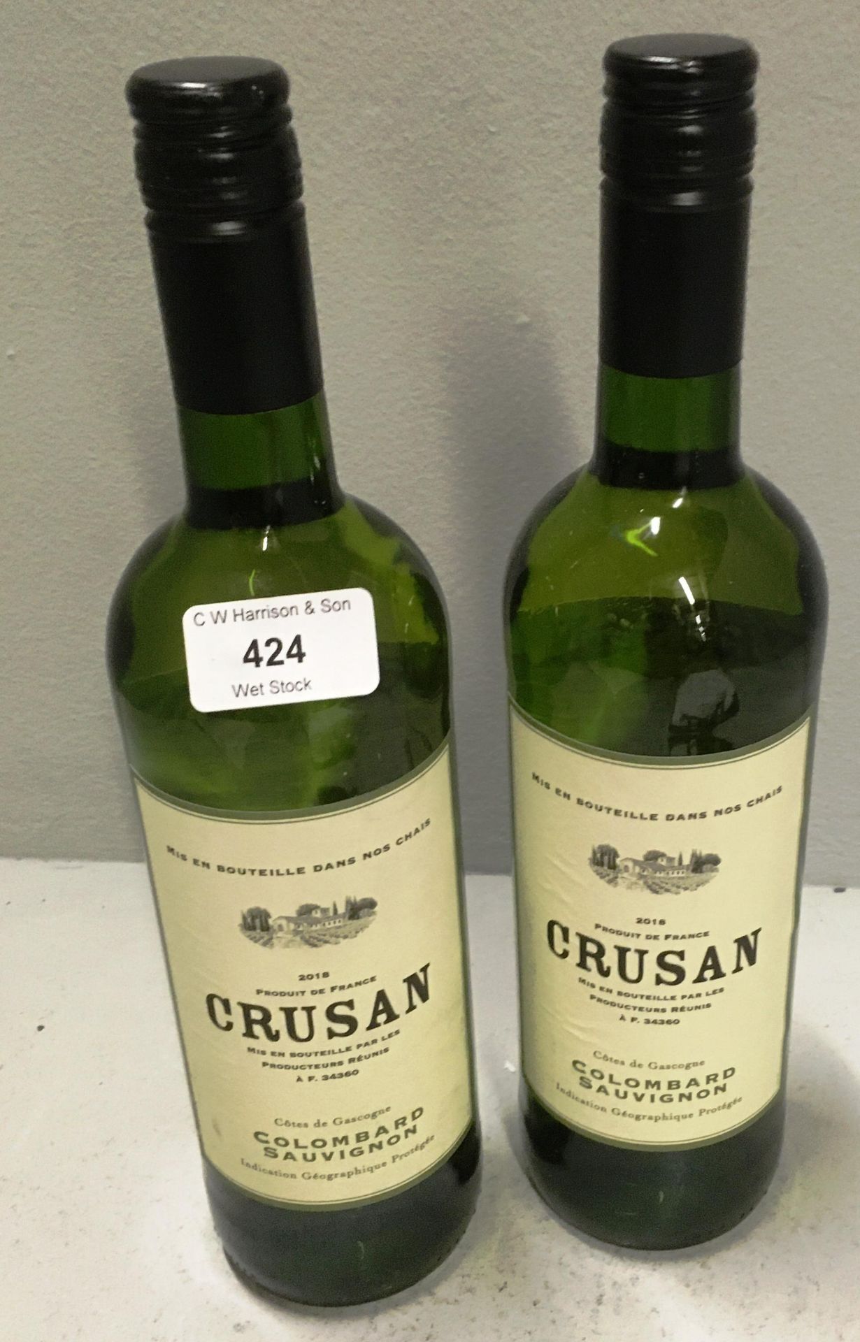 6 x 75cl bottles of Crusan Colombard Sauvignon Cotes de Cascogne