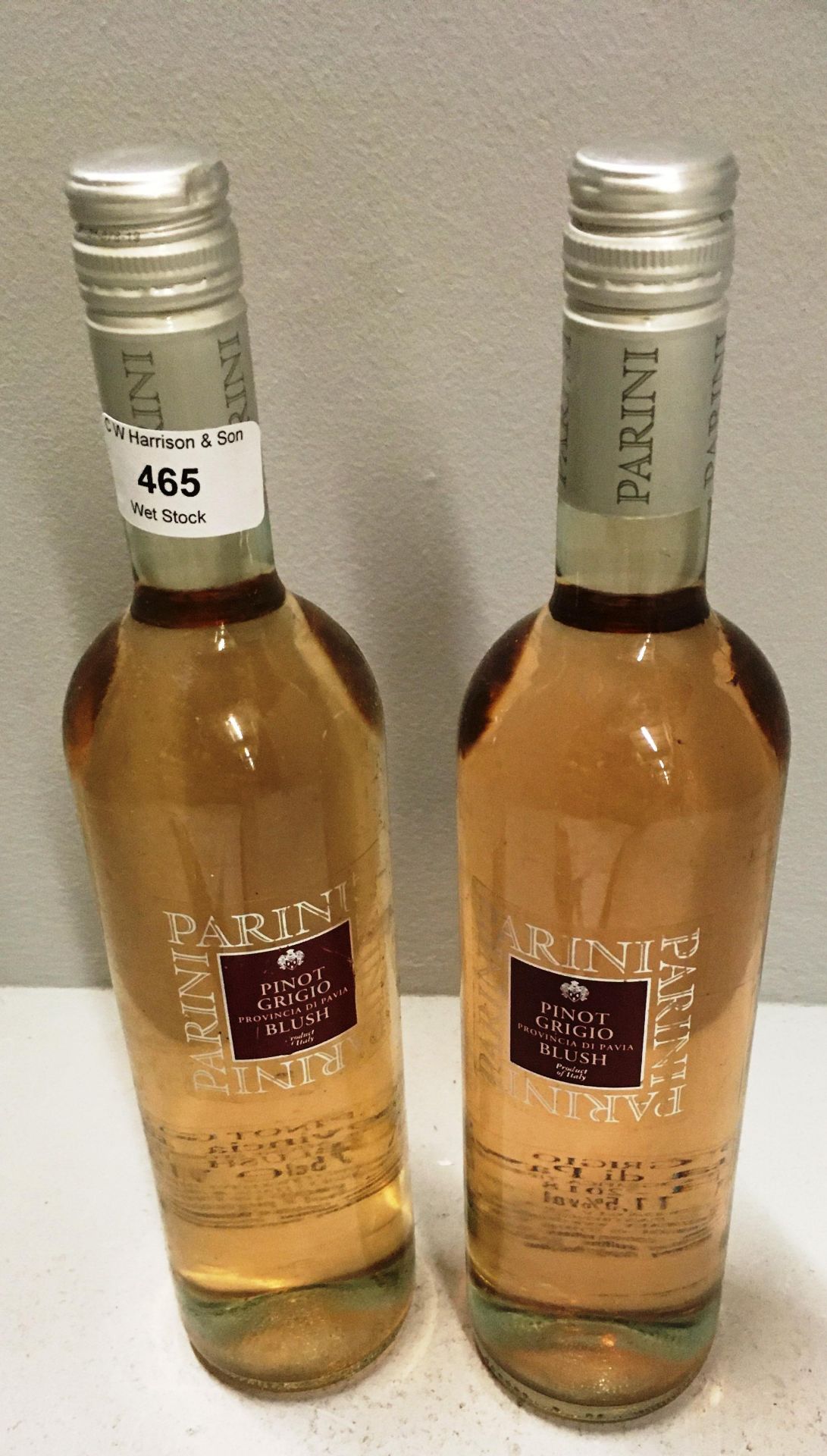 5 x 75cl bottles of Parini Pinot Grigio blush wine