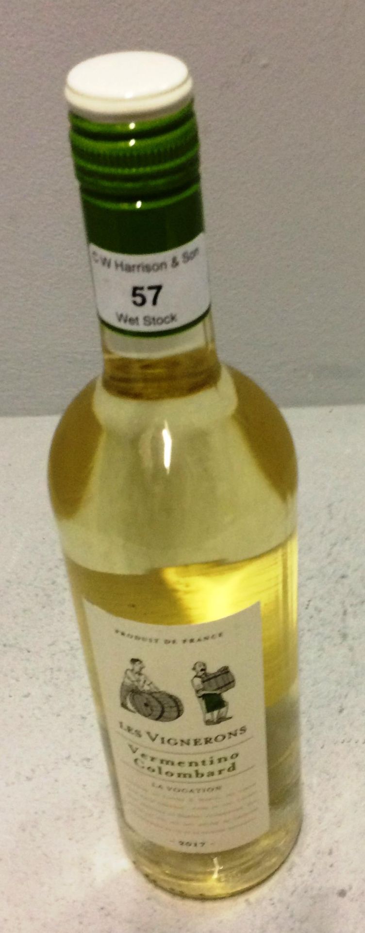 7 x 75cl bottles of Les Vermentino Colombard 2017 white wine